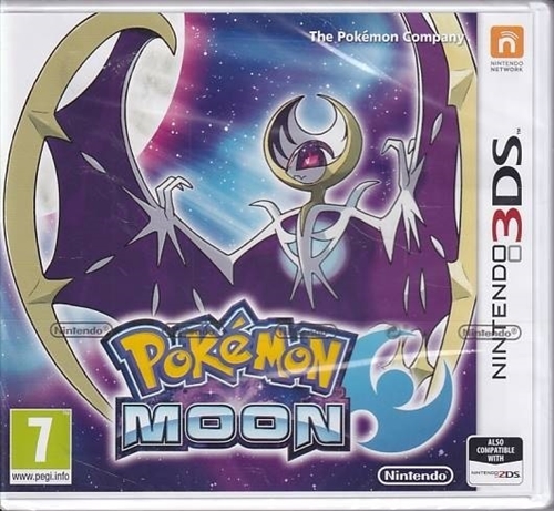 Pokemon Moon - in Foil - Nintendo 3DS Spil (AA Grade) (Used) (eng)